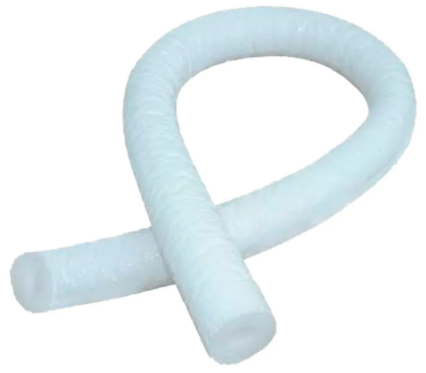 TUBO ESPONJOSO BLINDADO 1.1/8 2 MTS BRANCO 10 MM